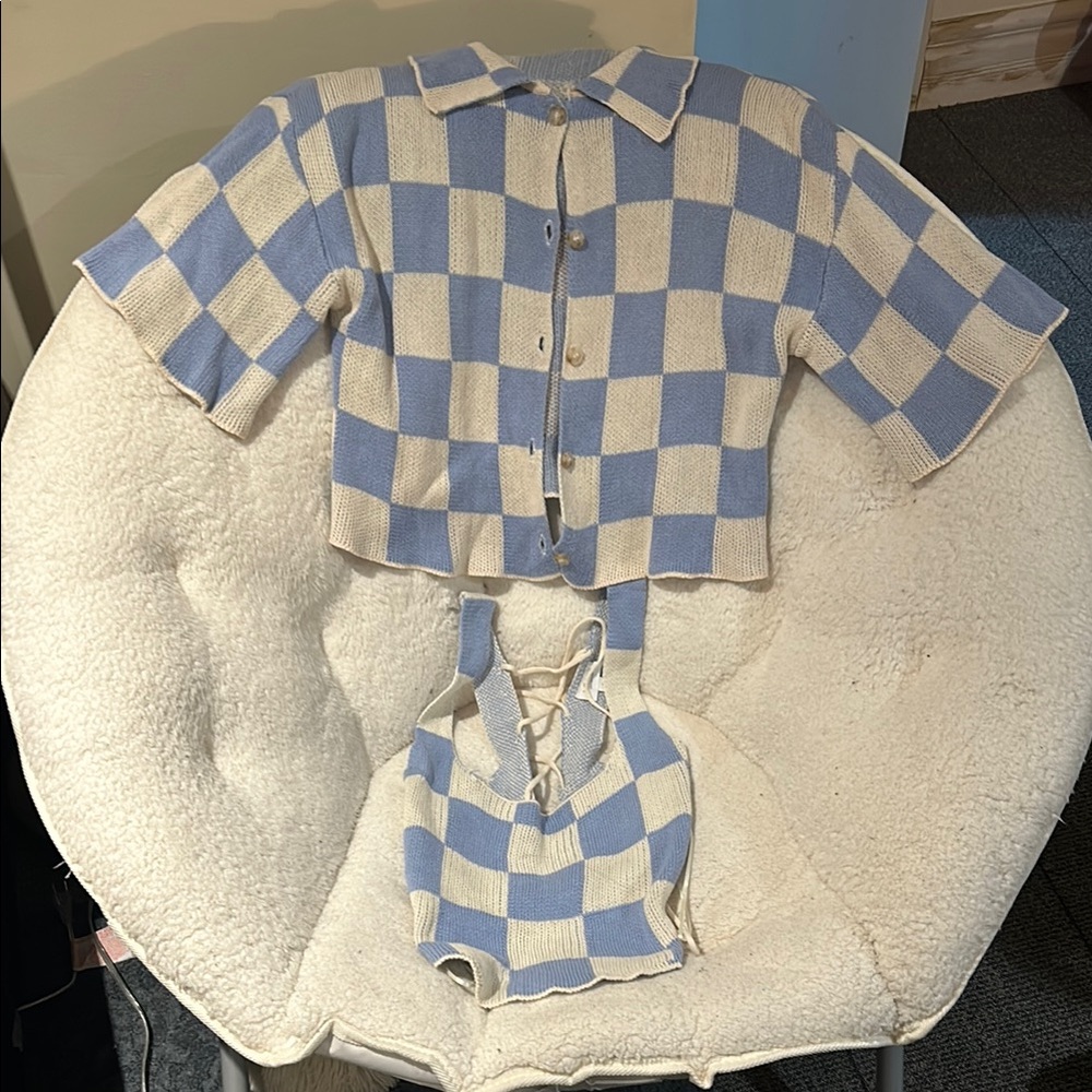 Le Lis knitted Shirt and Top Set
